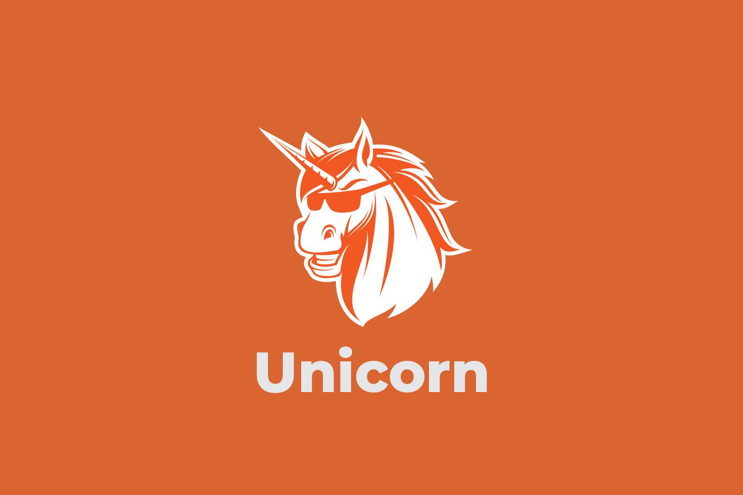 Cool Unicorn Mascot Logo cover image.