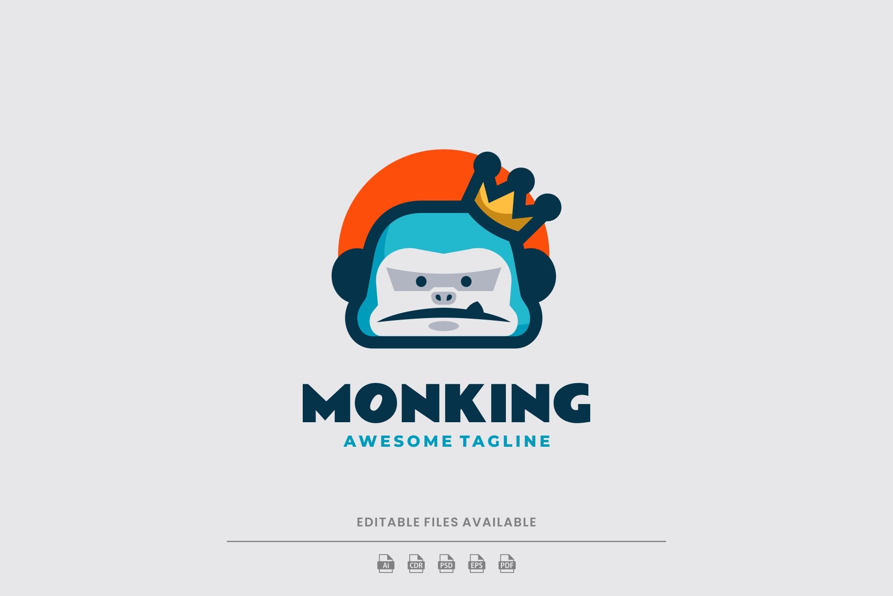 Monkey Mascot Cartoon Logo cover image.