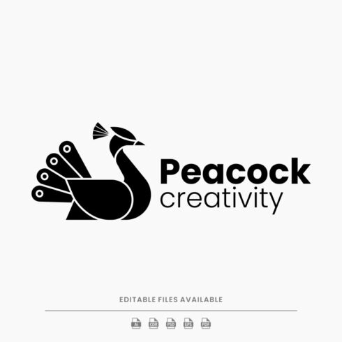 Peacock Silhouette Logo cover image.