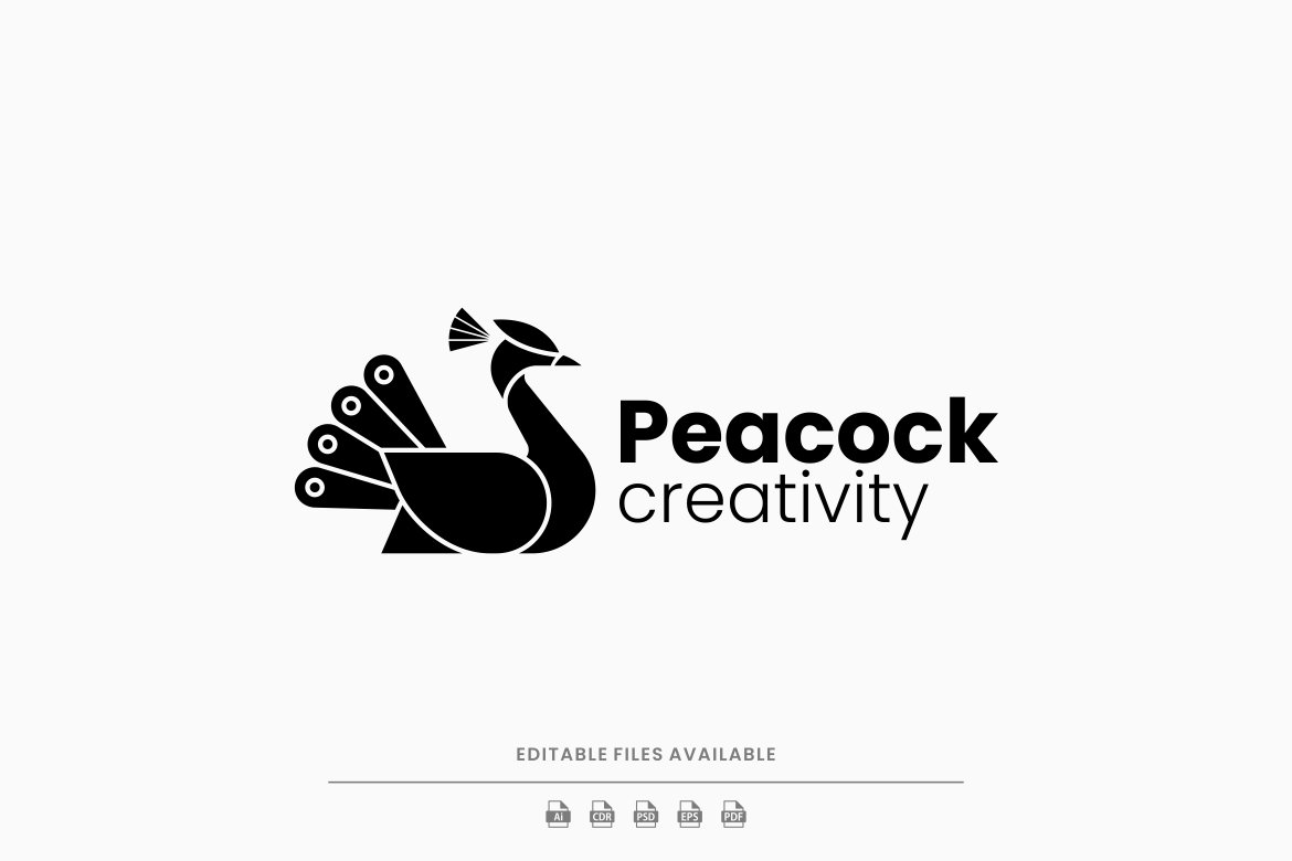 peacock silhouette free vector