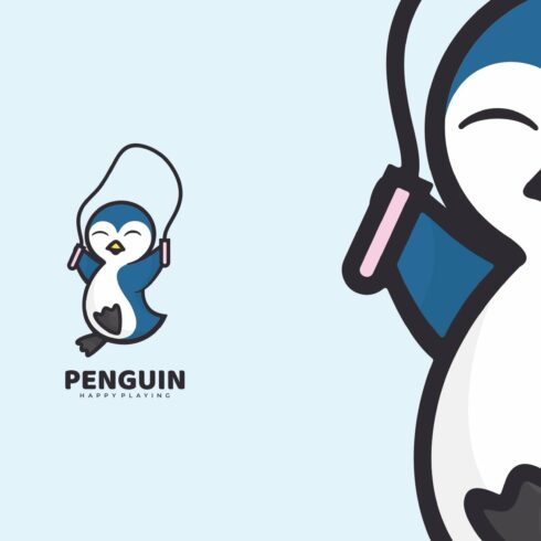 Penguin Cartoon Logo cover image.