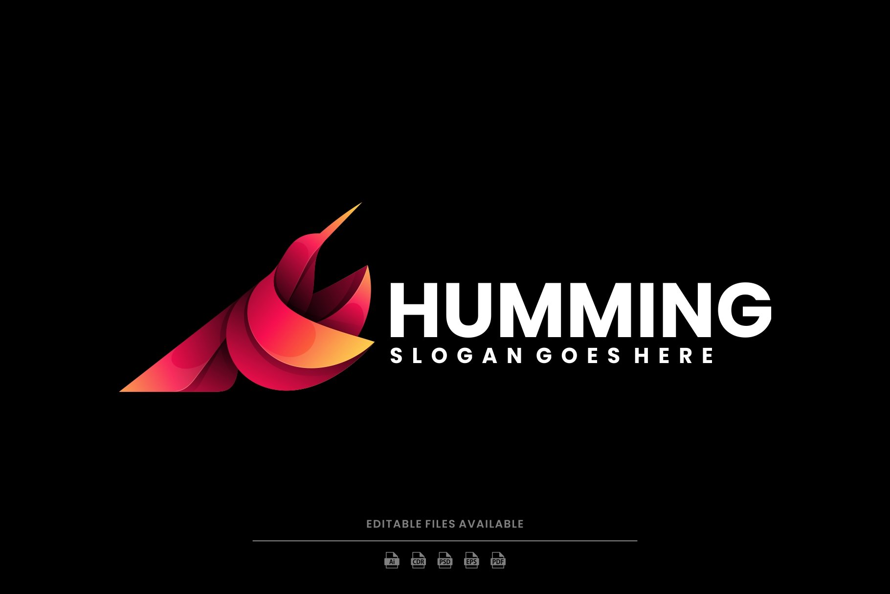 Humming Bird Gradient Logo cover image.