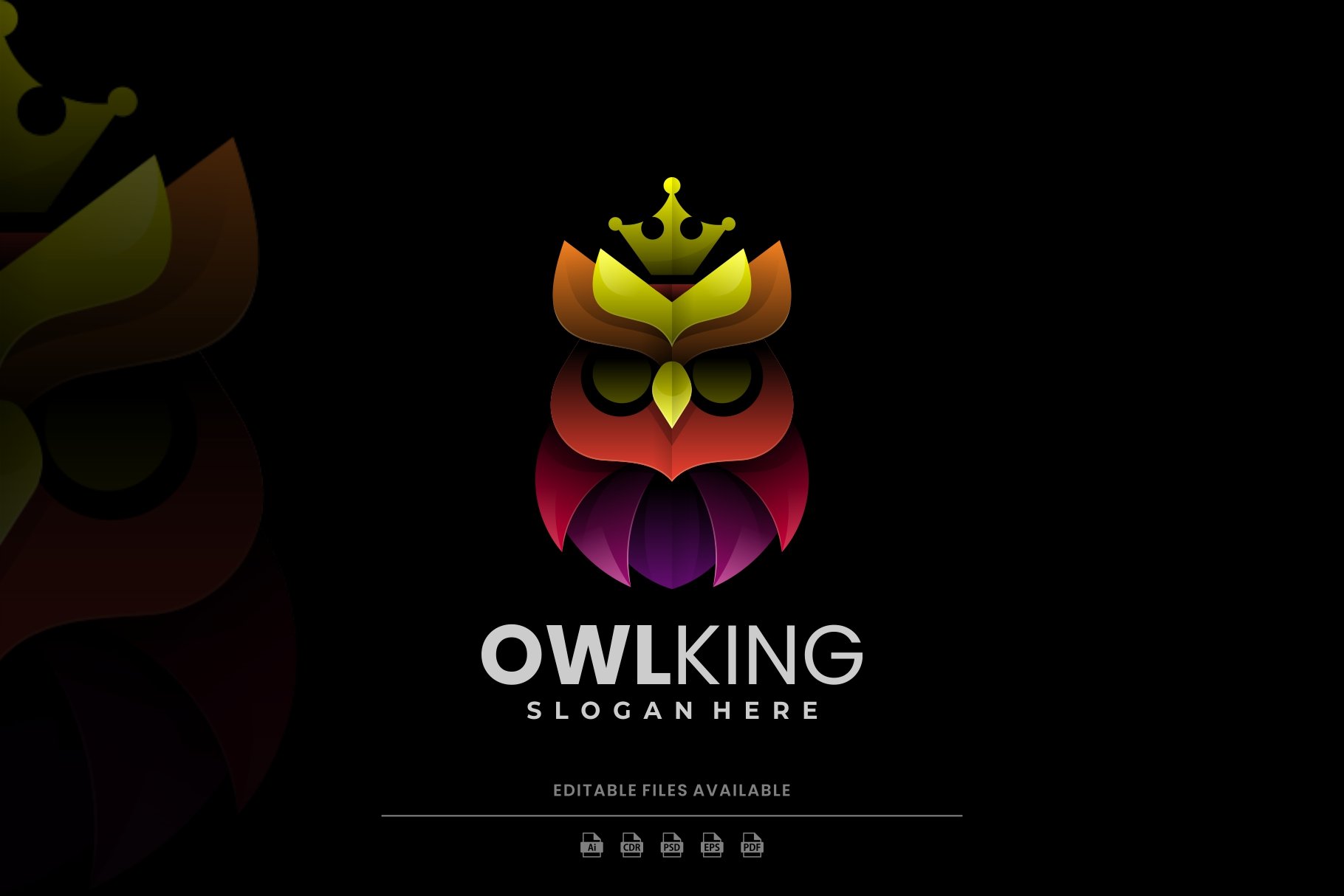 Owl King Colorful Logo cover image.