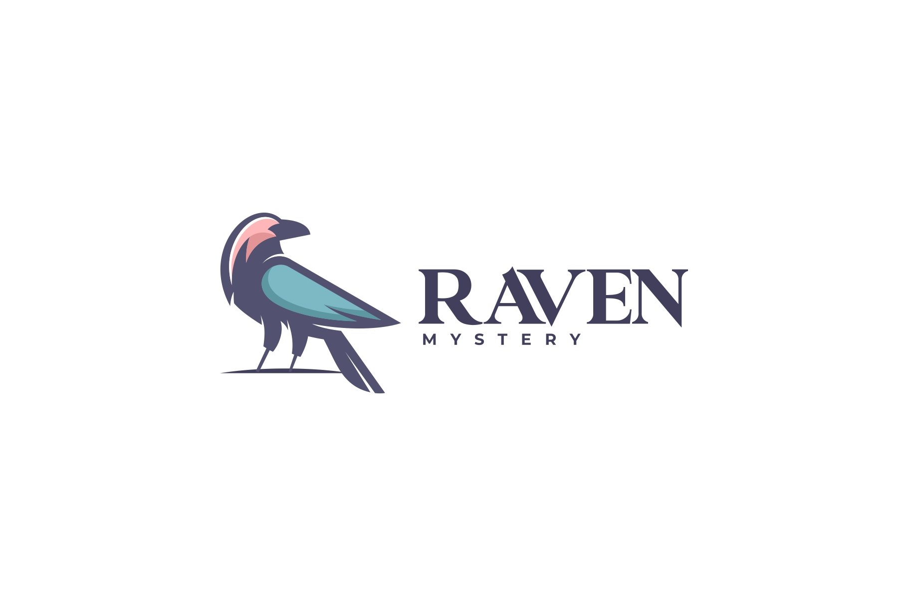 Raven Color Mascot Logo cover image.