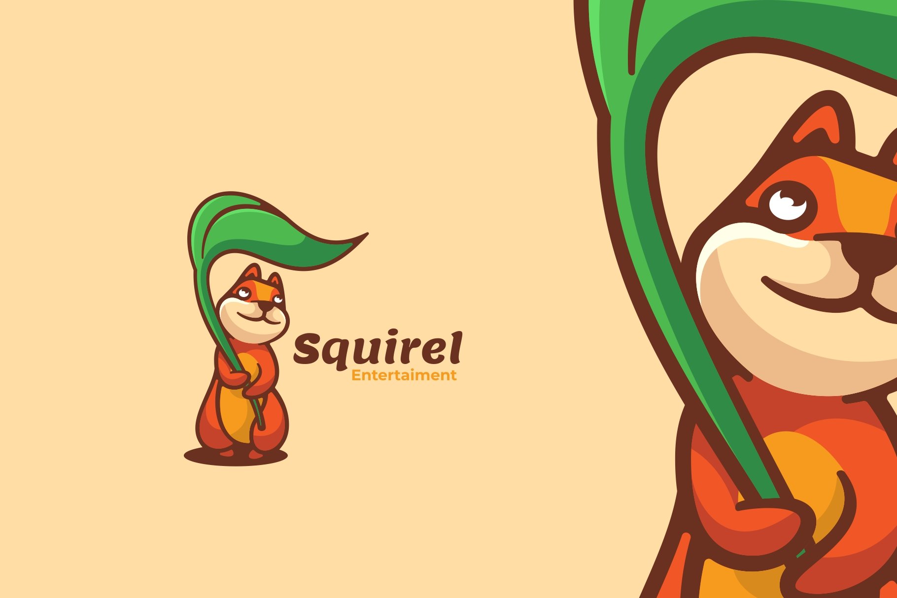 Squirrel Cartoon Logo cover image.