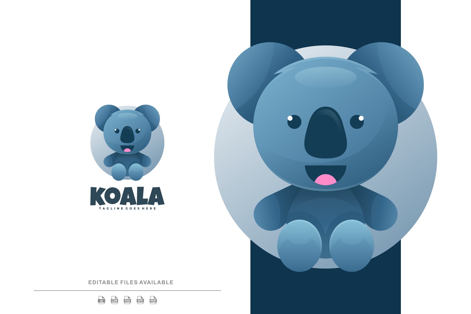 Happy Koala Gradient Logo cover image.