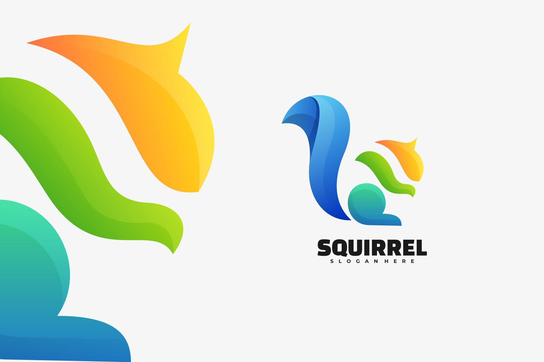 Squirrel Gradient Colorful Logo cover image.