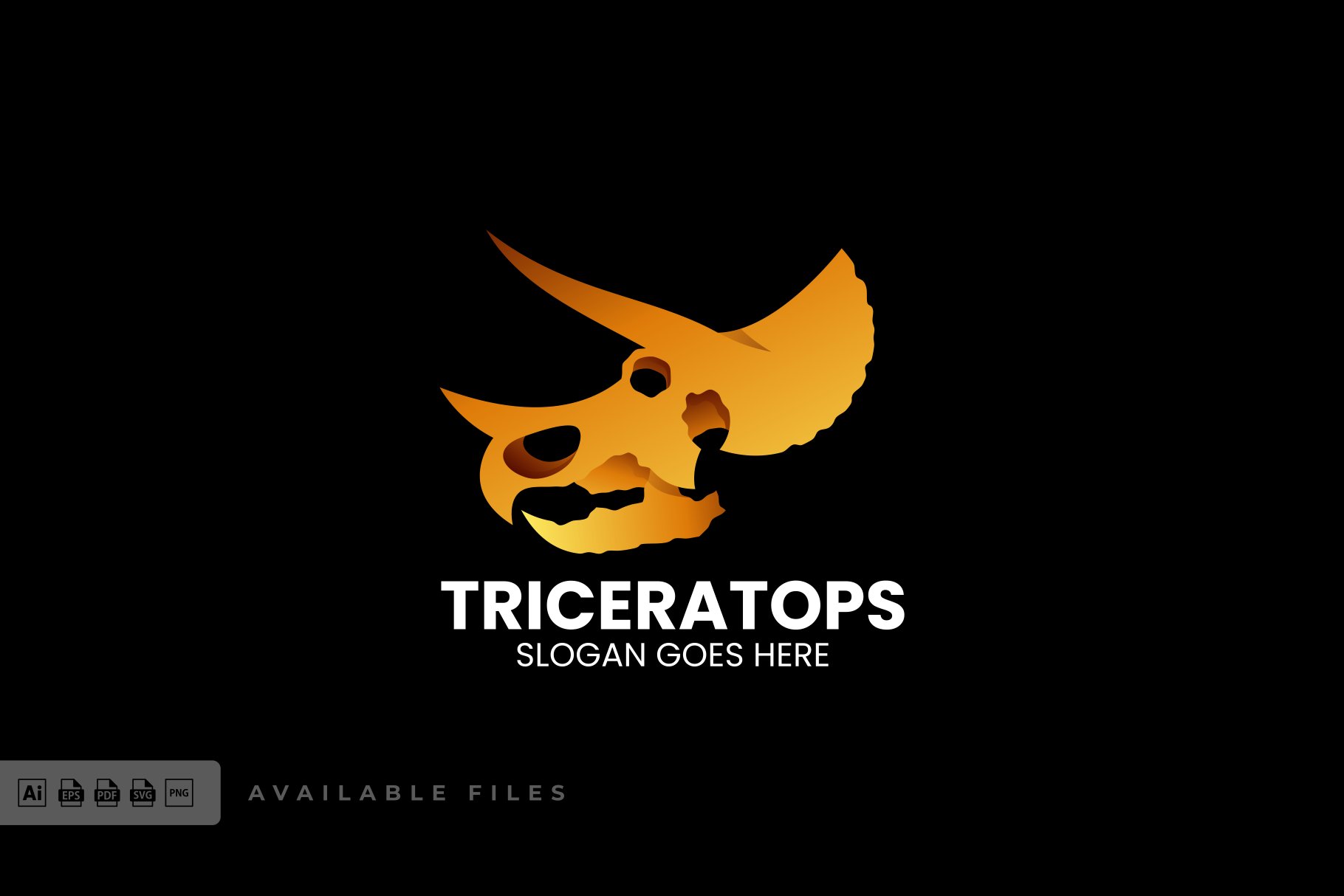 Triceratops Colorful Logo cover image.