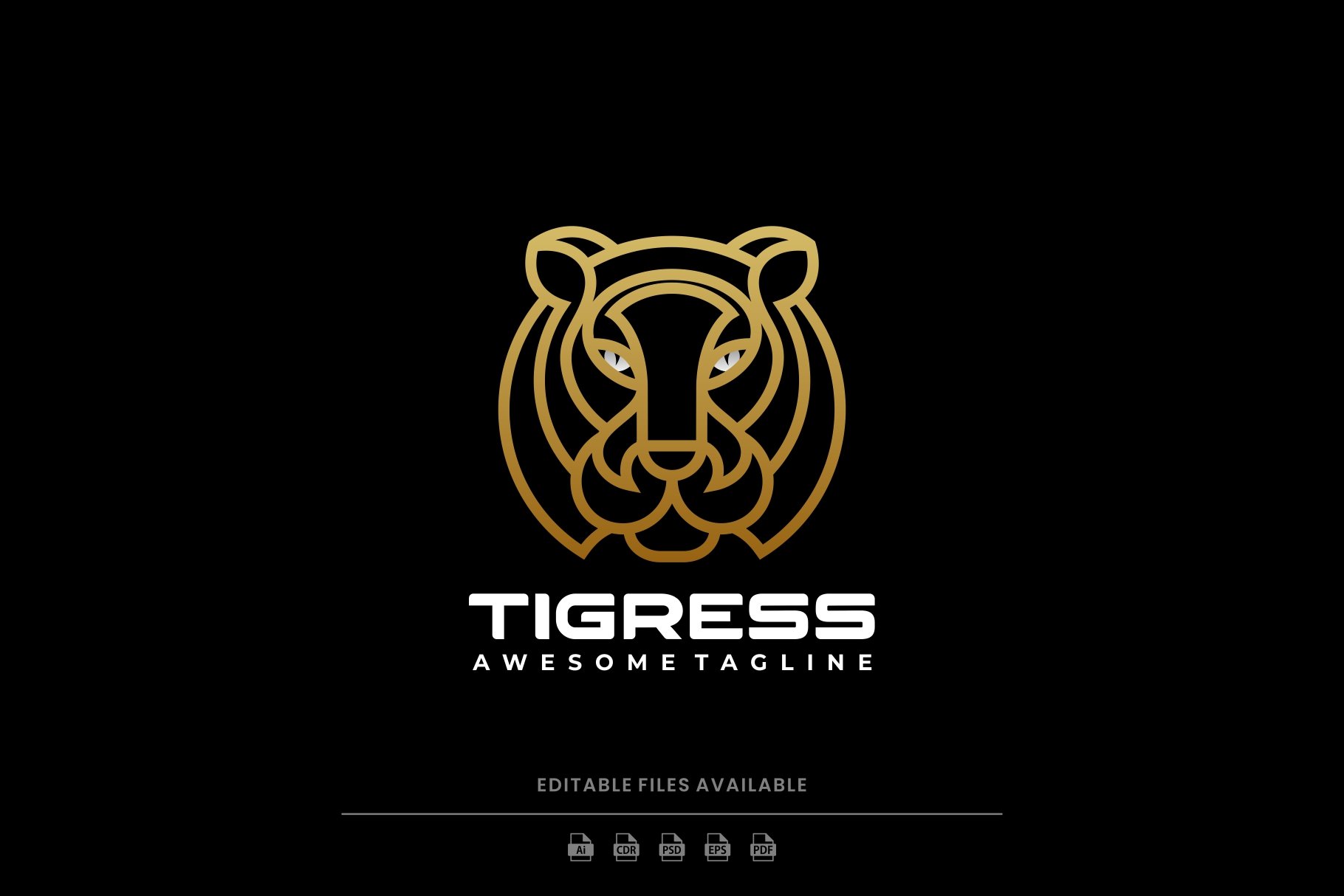 Tiger Line Art Logo cover image.