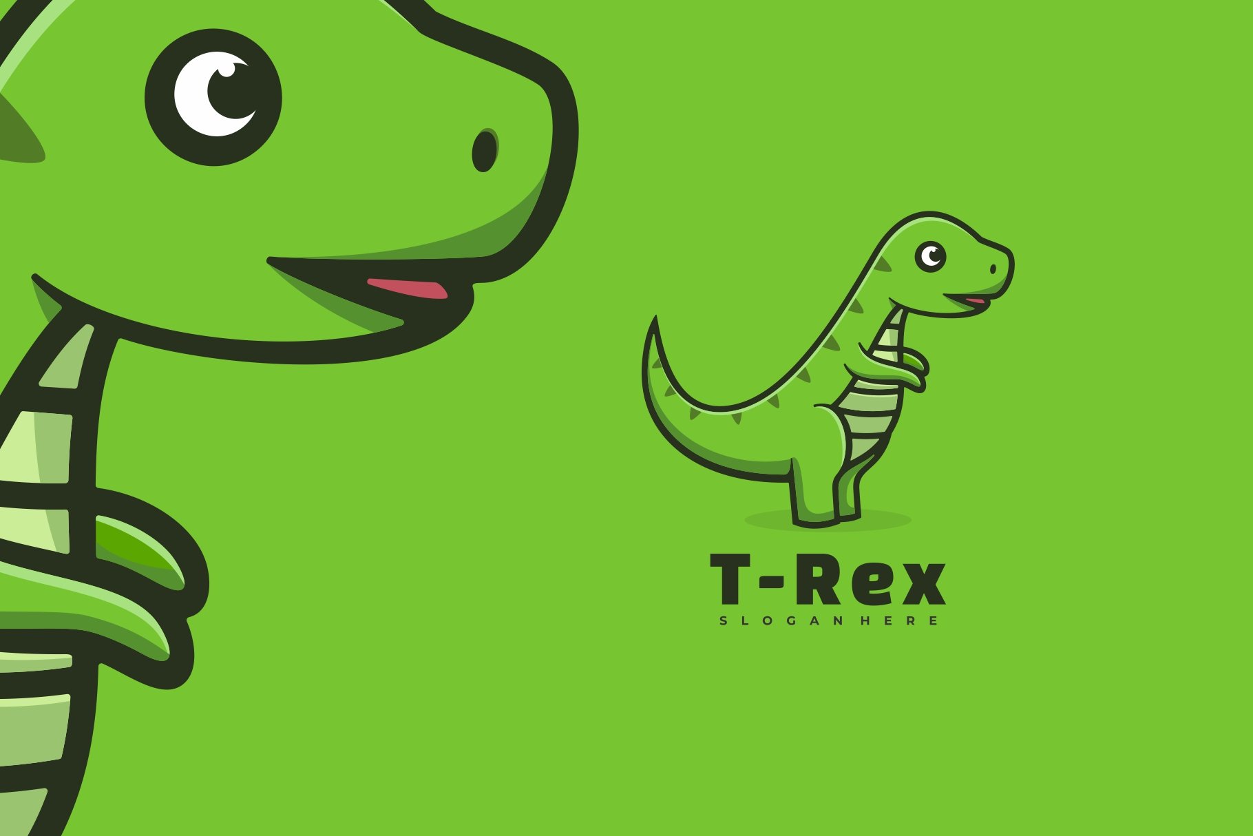 Tyrannosaurus Cartoon Logo cover image.