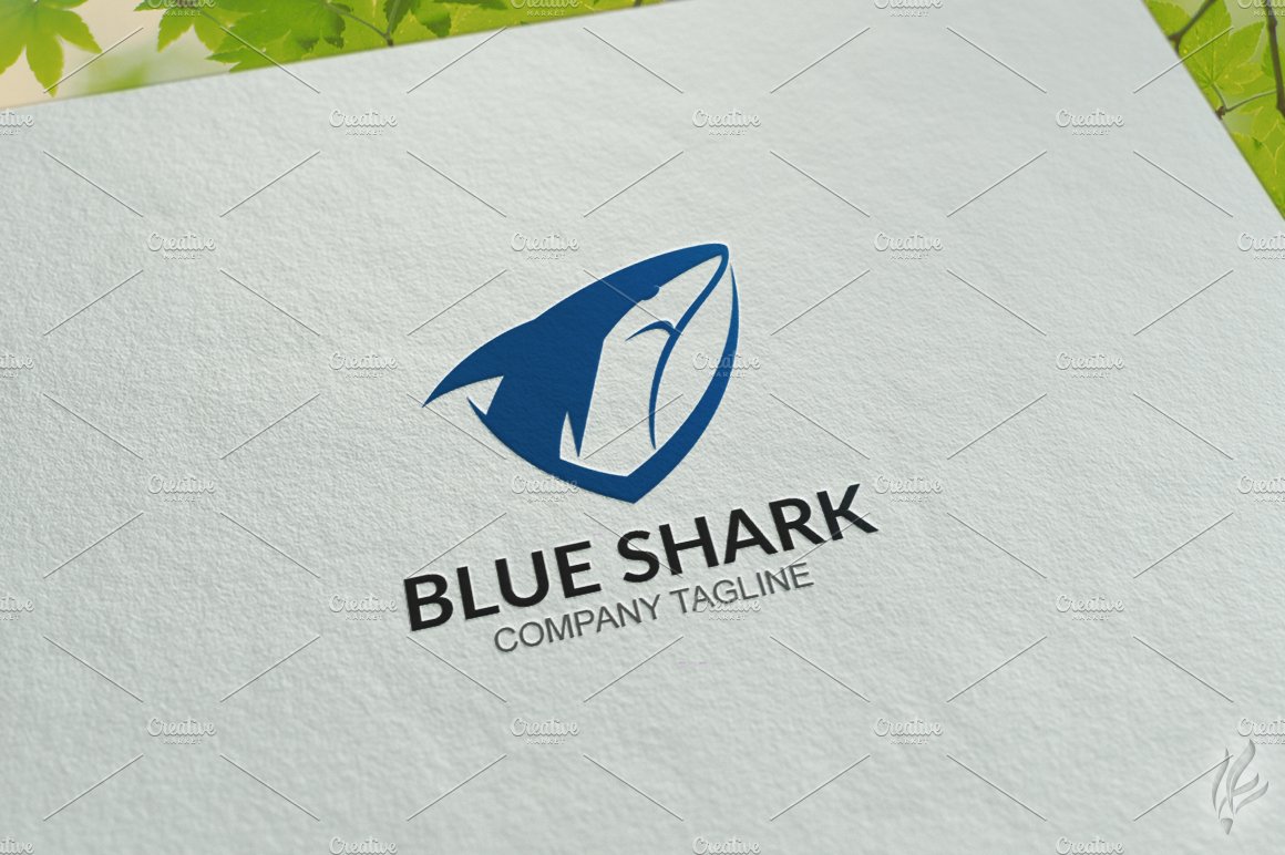 Blue Shark - Logo Template cover image.