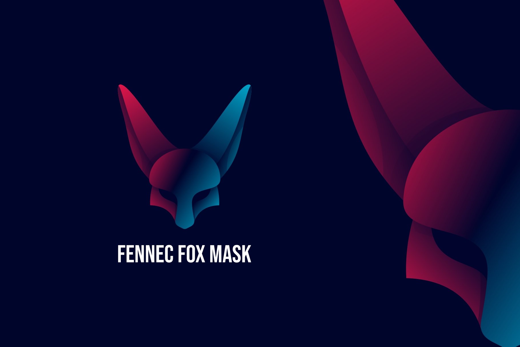 Fennec Fox Gradient Logo cover image.