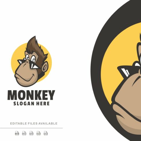 Monkey Cartoon Logo cover image.