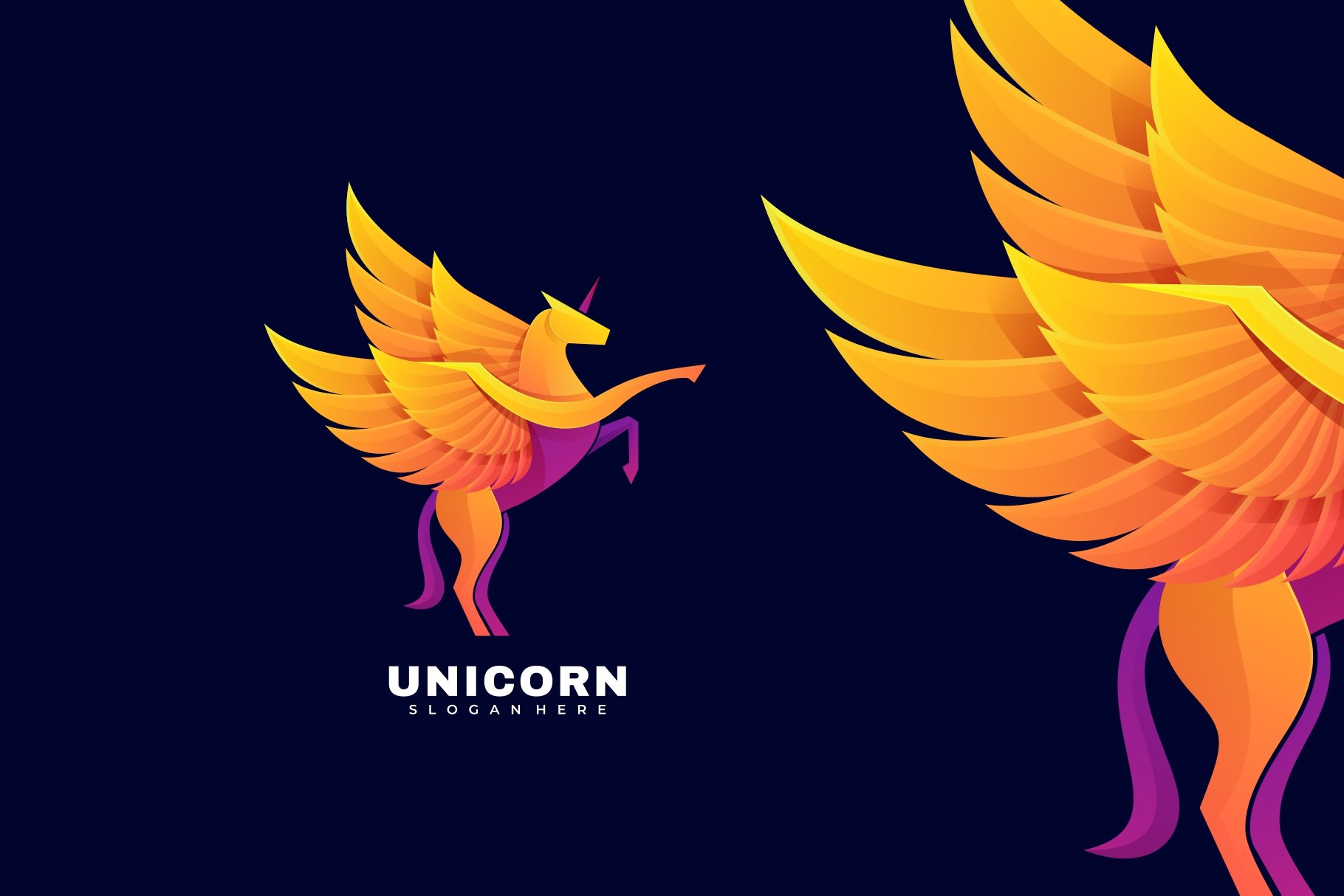Unicorn Gradient Colorful Logo cover image.