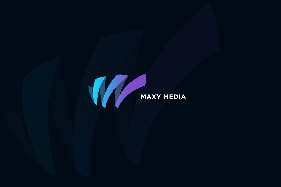 Maxy Media - Letter M Logo cover image.