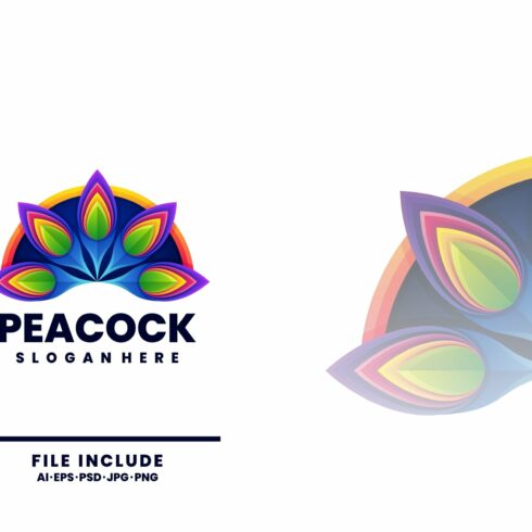 Peacock  Colorful Logo cover image.