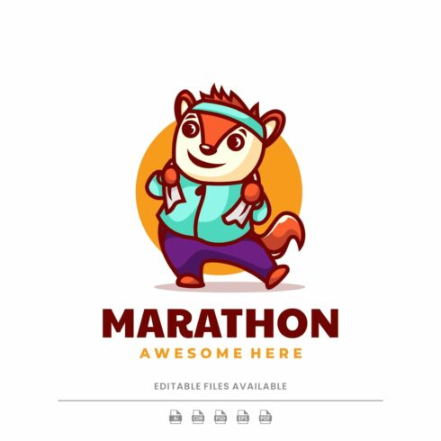 Marathon Squirrel Mascot Logo cover image.