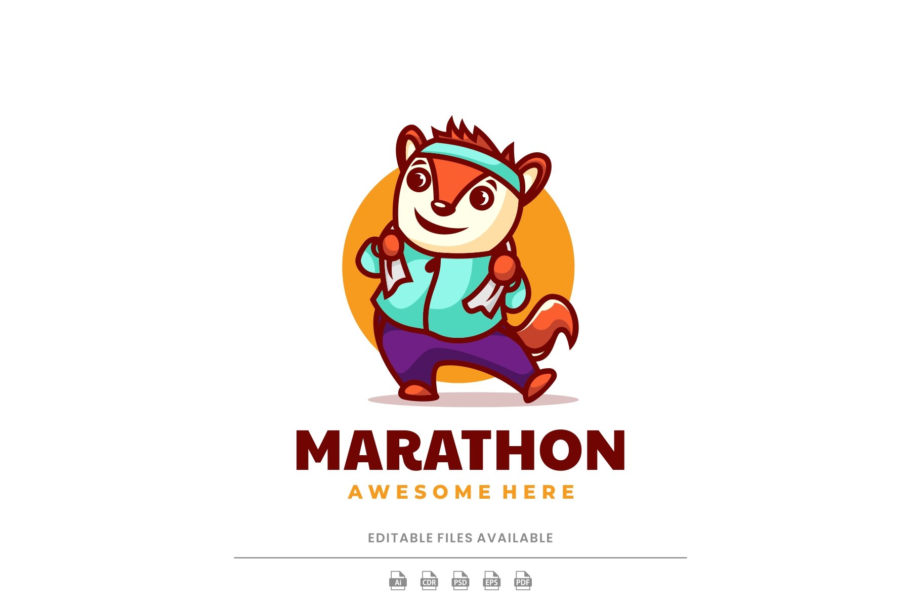 Marathon Squirrel Mascot Logo cover image.