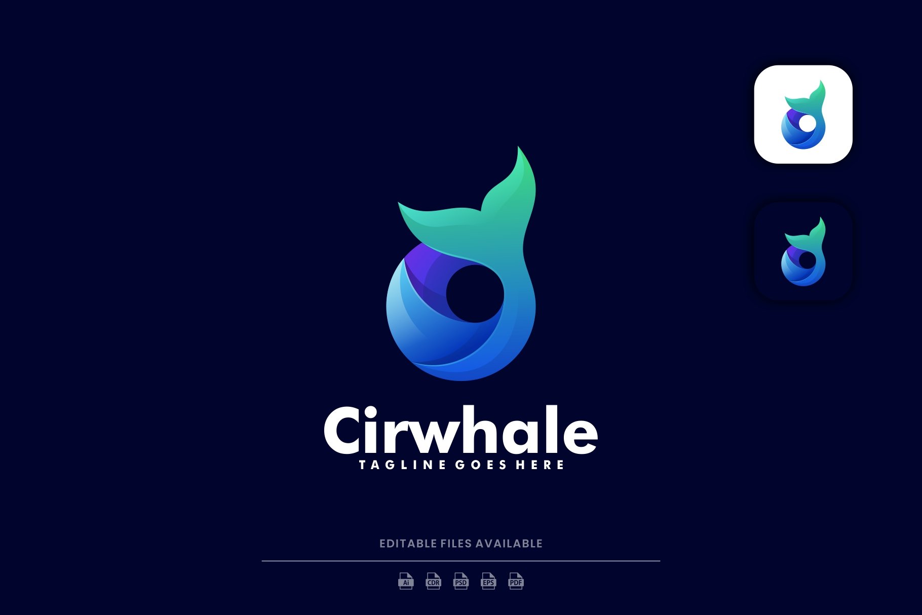 Circle Whale Dual Meaning Logo cover image.