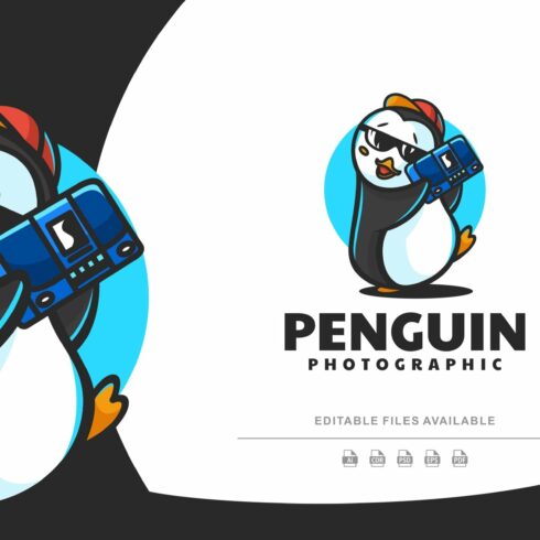 Penguin Mascot Cartoon Logo cover image.