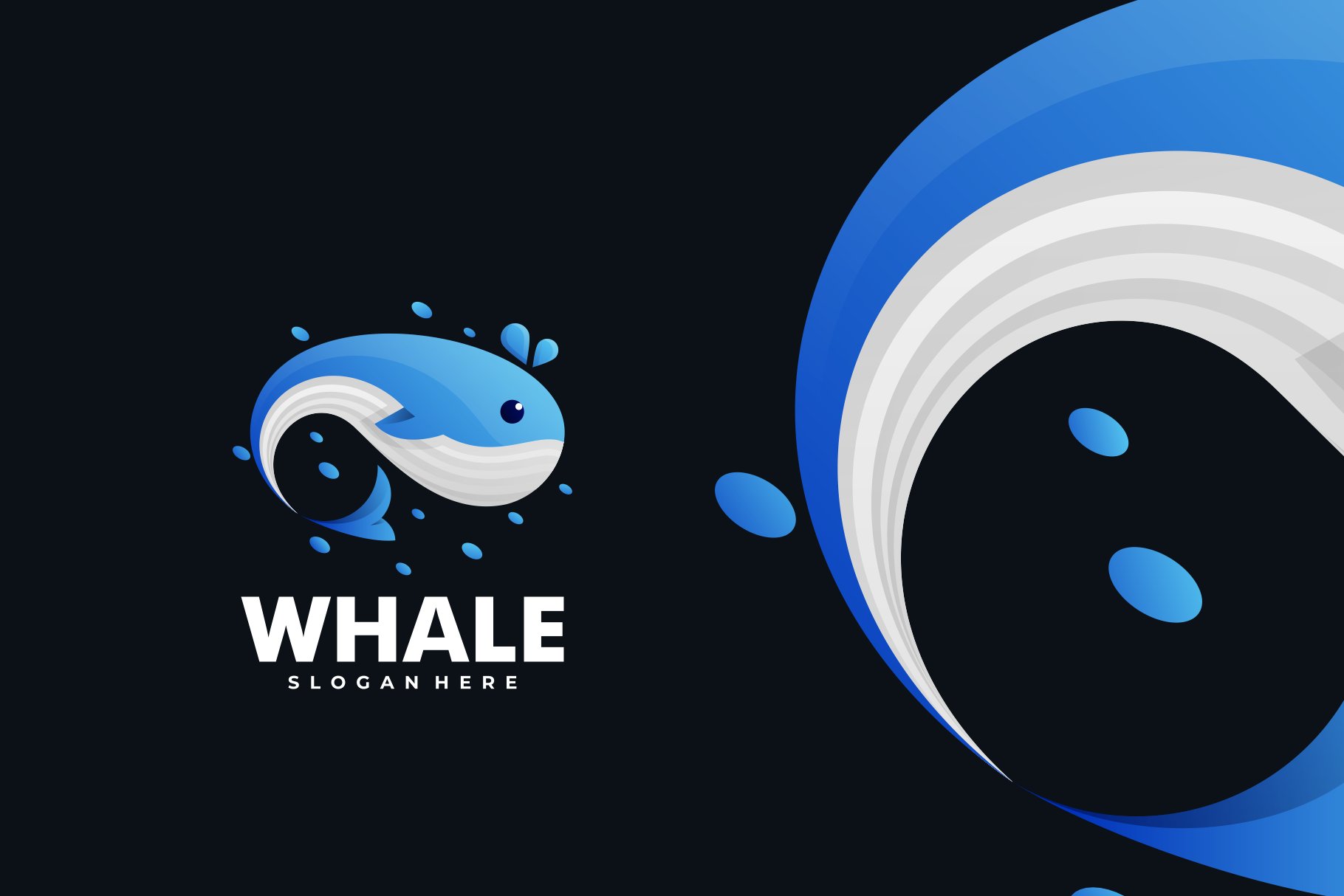 Whale Gradient Colorful Logo cover image.