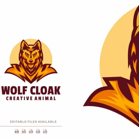 Wolf Cloak Color Mascot Logo cover image.