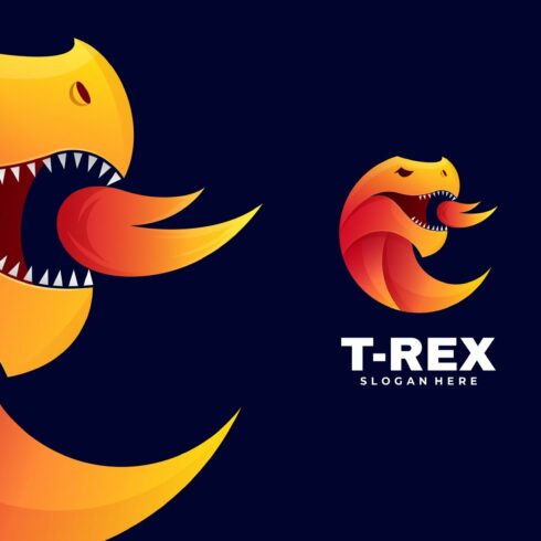 Tyrannosaurus Gradient Logo cover image.