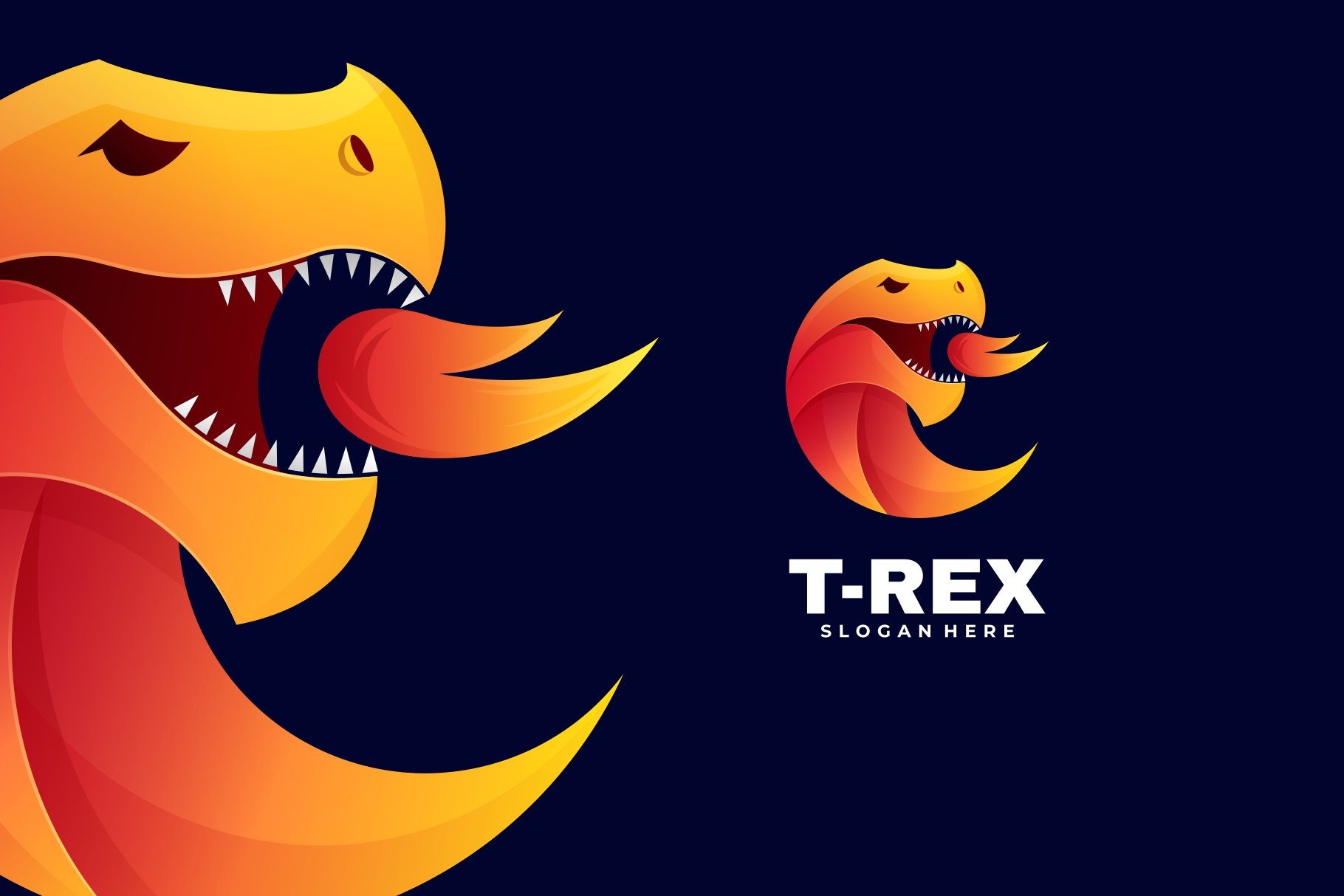 Tyrannosaurus Gradient Logo cover image.