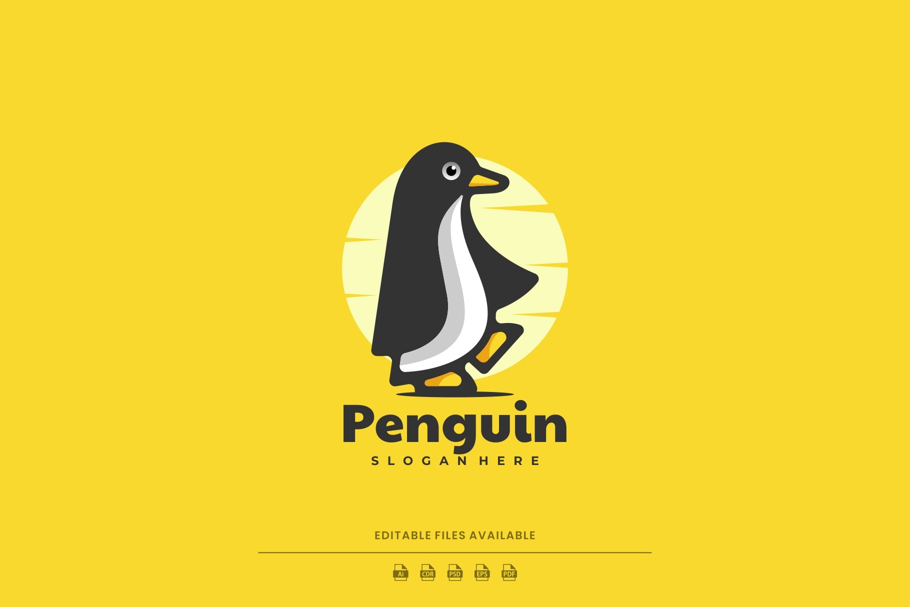 Penguin Simple Mascot Logo cover image.