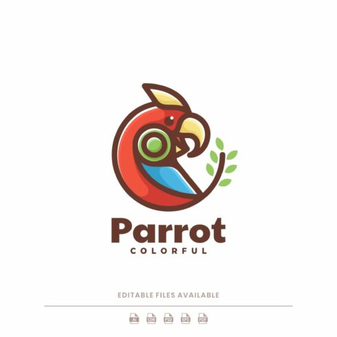Parrot Simple Mascot Logo cover image.