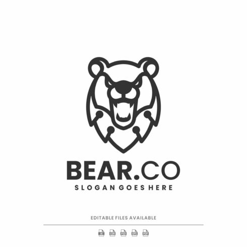 Bear Line Art Logo cover image.