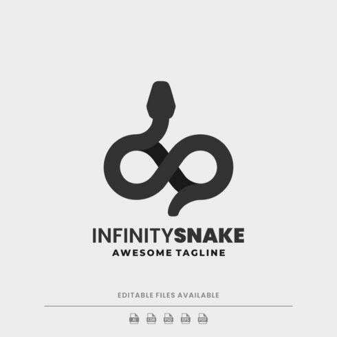Infinity Snake Silhouette Logo cover image.