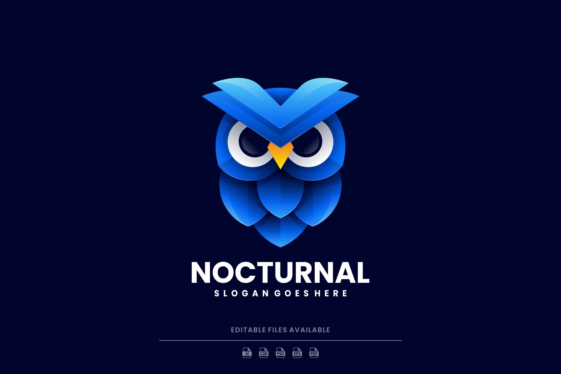 Nocturnal Owl Colorful Logo cover image.