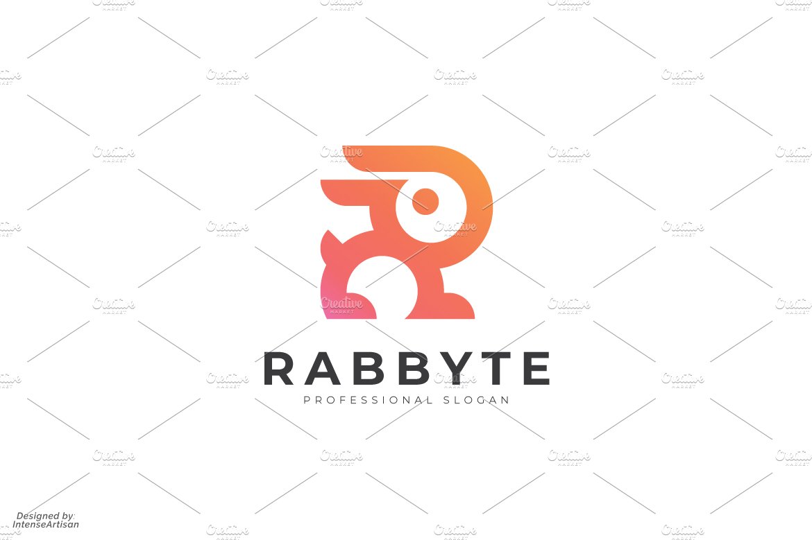 Rabbit R Letter Logo cover image.