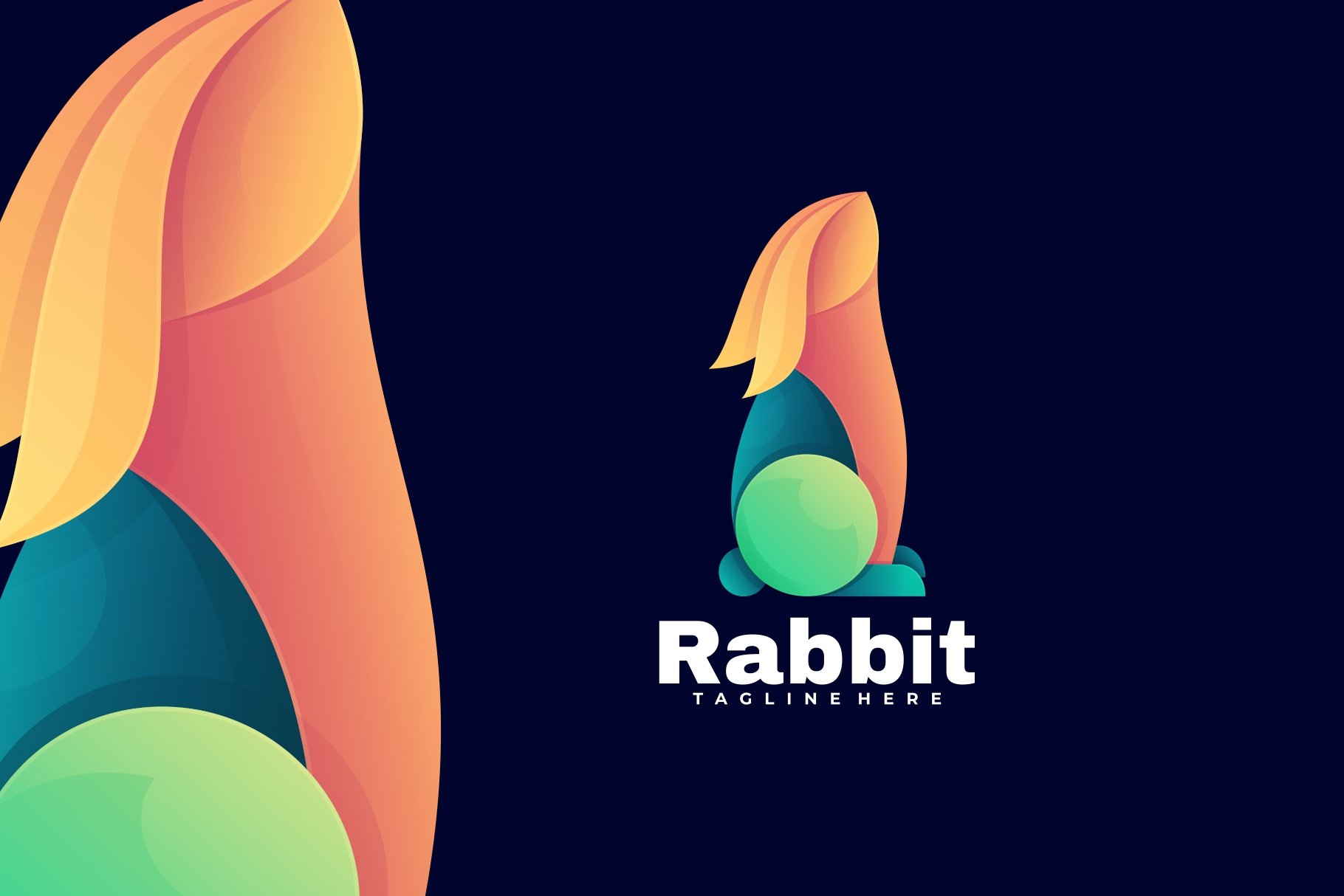 Rabbit Gradient Colorful Logo cover image.