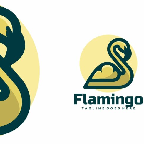 Flamingo Color Mascot Logo cover image.