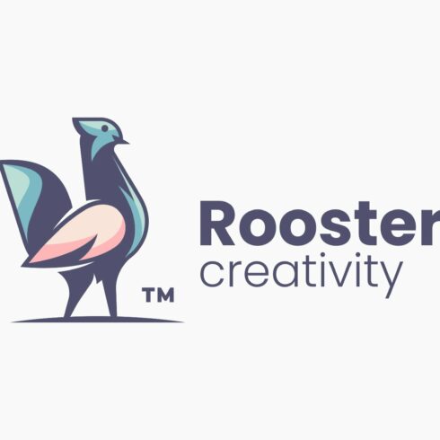 Rooster Simple Mascot Logo cover image.