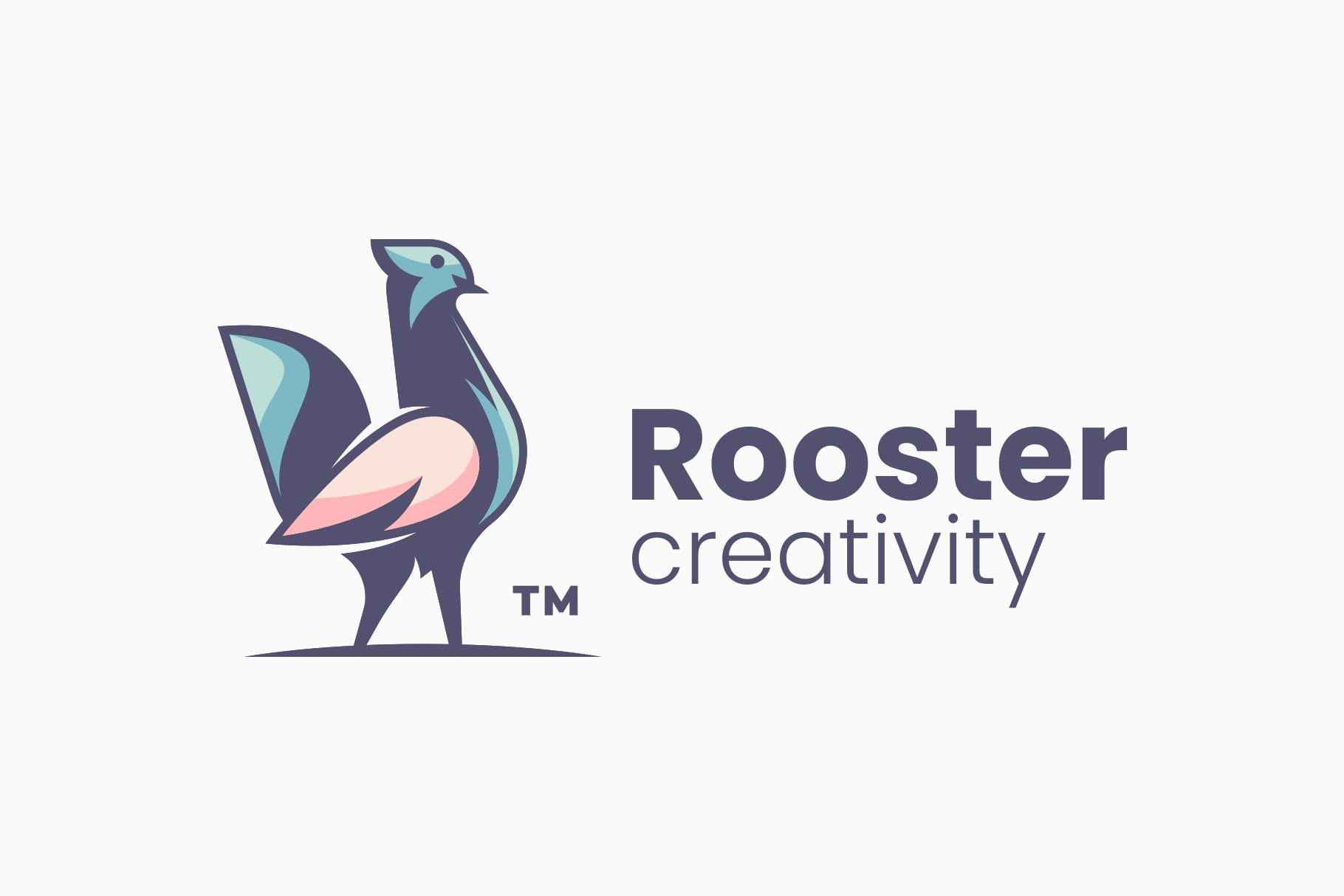 Rooster Simple Mascot Logo cover image.