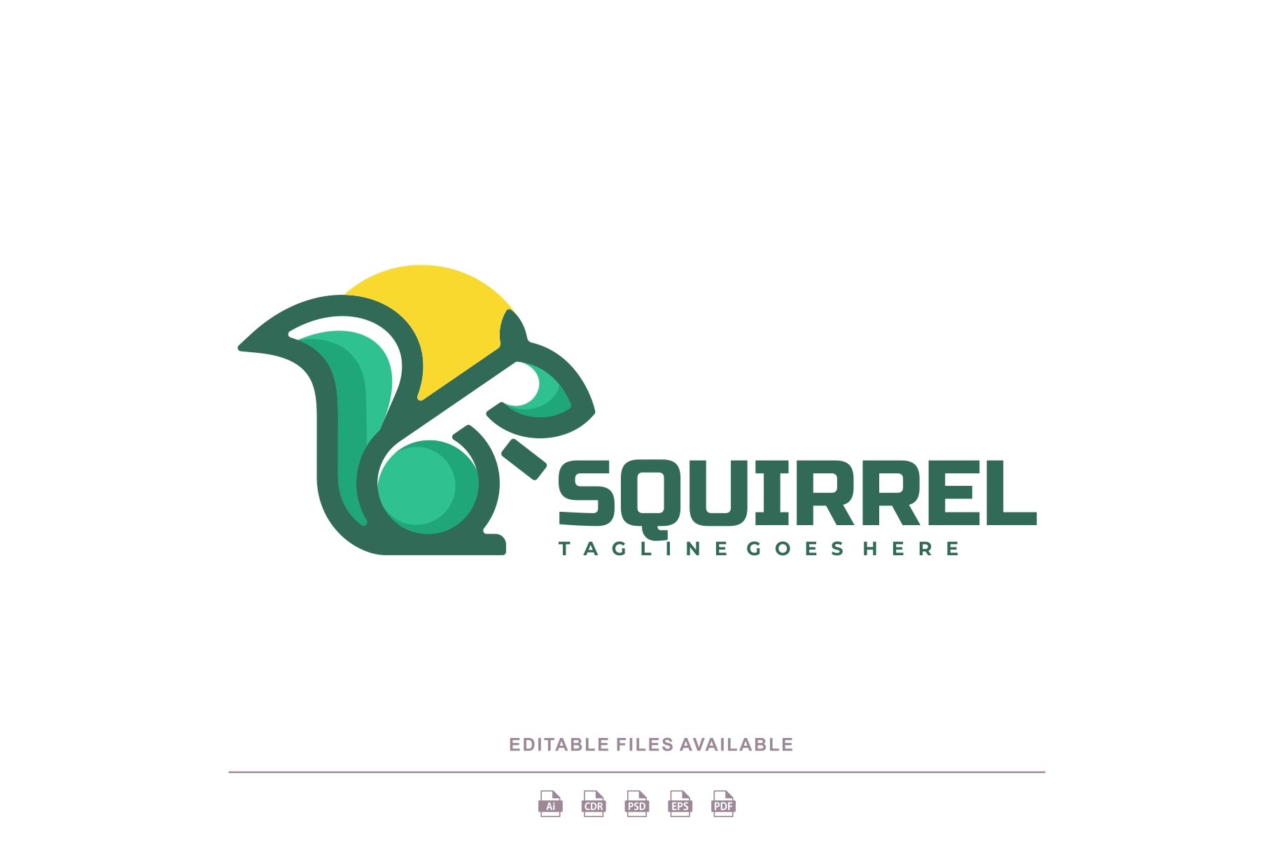 Squirrel Color Mascot Logo cover image.