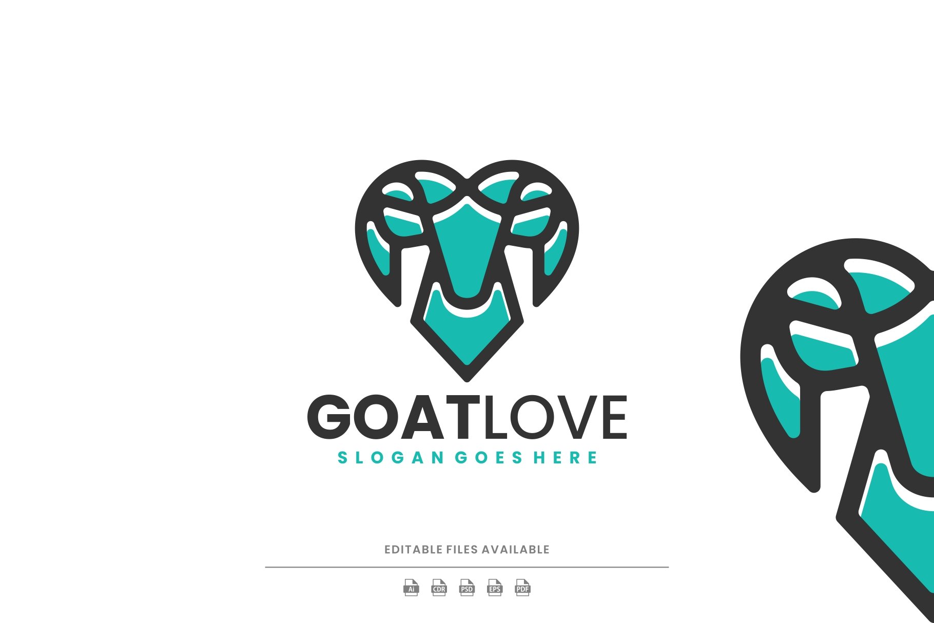 Goat Love Simple Logo cover image.
