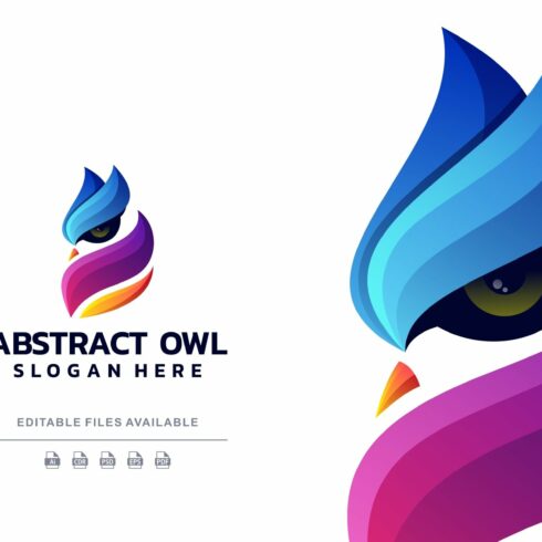 Abstract Owl Colorful Logo cover image.