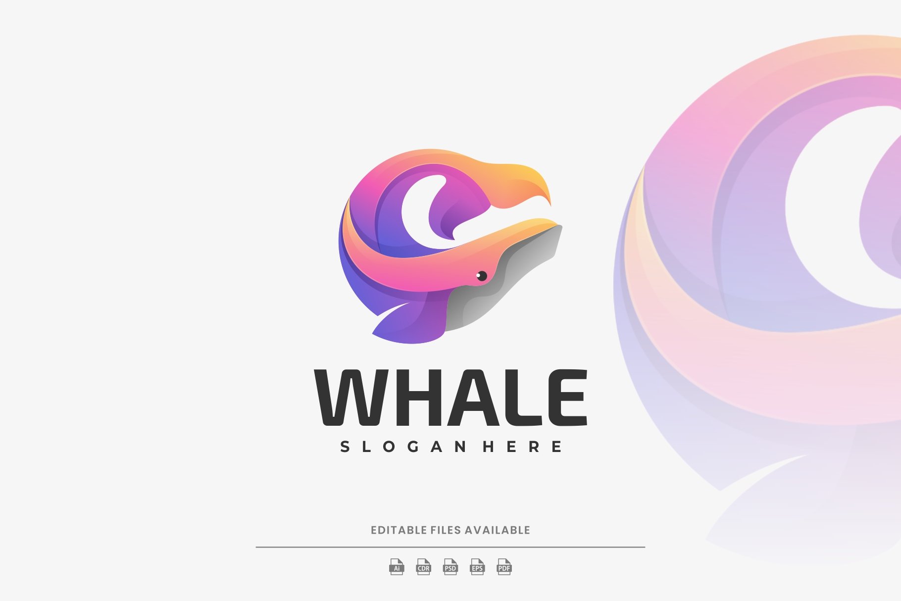 Whale Gradient Colorful Logo cover image.