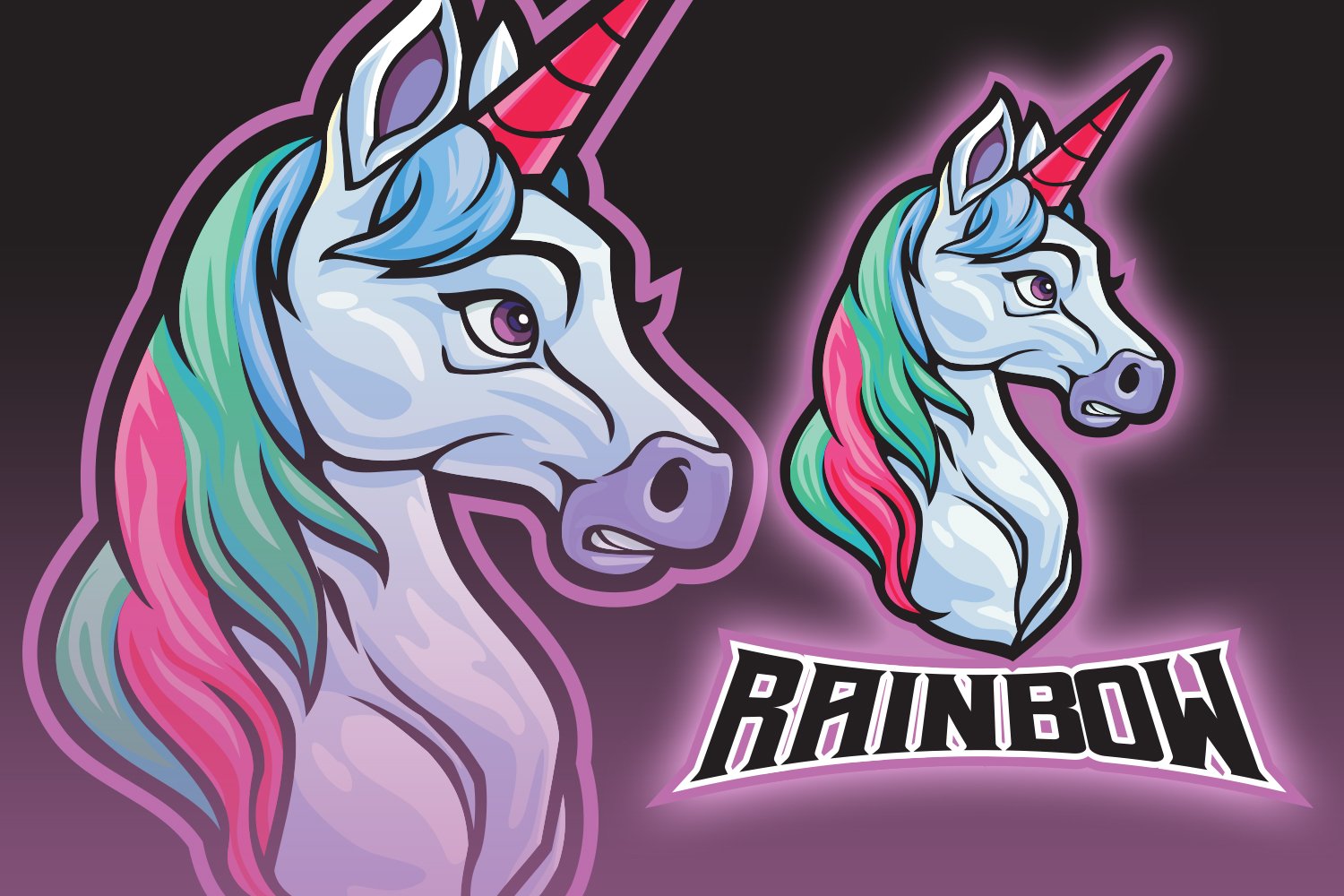 Unicorn Esport Logo cover image.