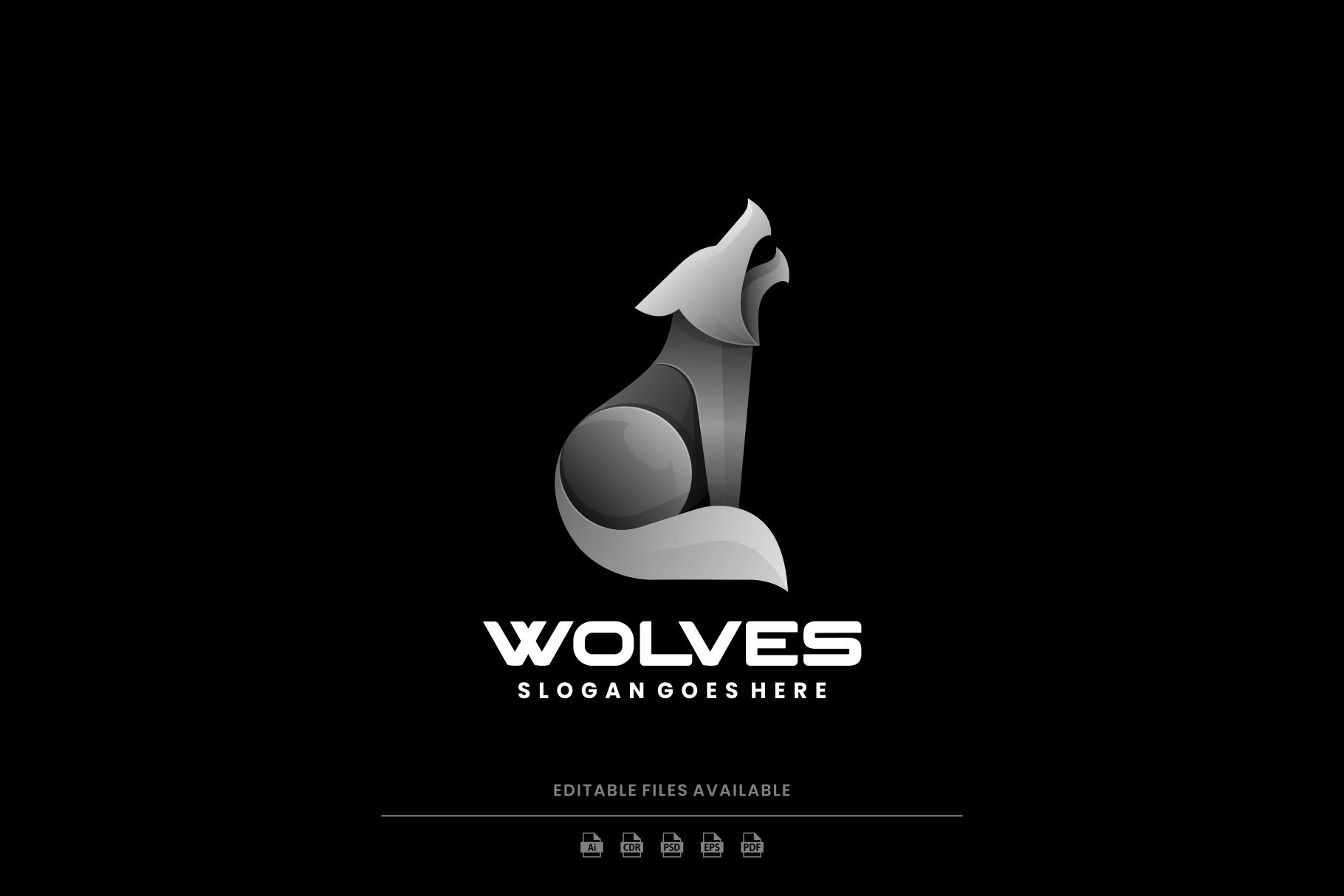 Wolves Gradient Logo cover image.