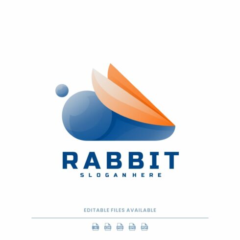 Rabbit Gradient Coloroful Logo cover image.