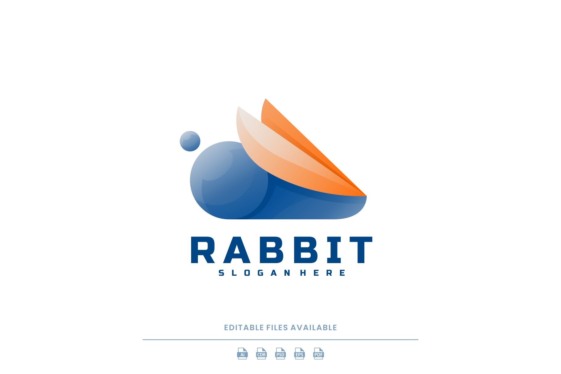 Rabbit Gradient Coloroful Logo cover image.