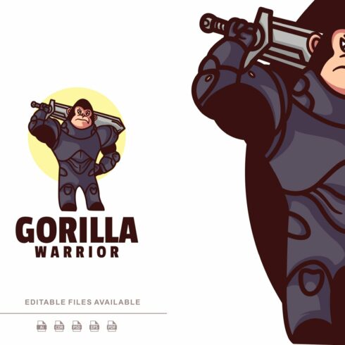 Gorilla Cartoon Logo cover image.