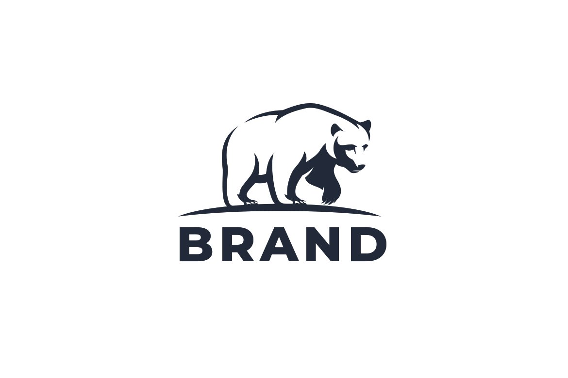 Bear Minimalist Logo Design cover image.