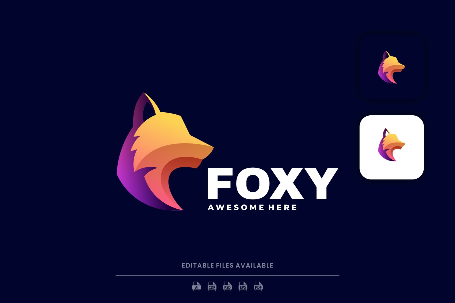 Fox Gradient Colorful Logo cover image.