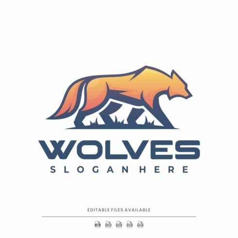 Wolf Gradient Mascot Logo cover image.